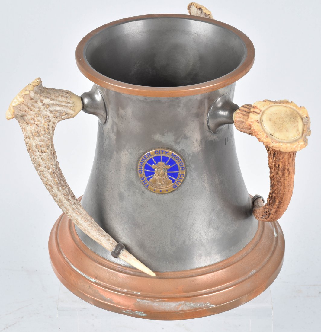 1910 QUAKER CITY MOTORS CLUB RACE CAR TROPHY (1 of 7)