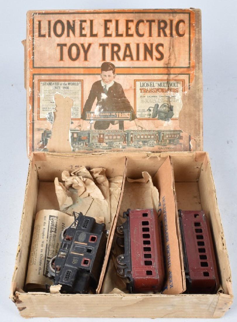 LIONEL PRE-WAR O GUAGE TRAIN SET w/ BOX (1 of 6)
