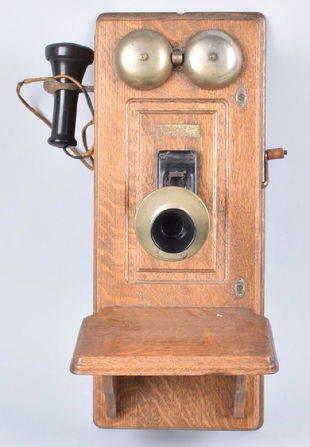 Early 1900 S Western Electric Oak Wall Telephone Aug 01 North American Auction Company In Mt