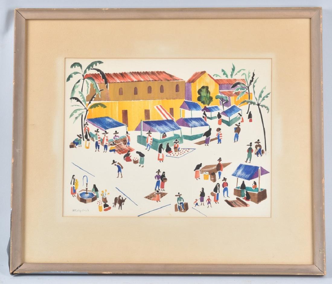 HARRIET R KIRKPATRICK MEXICAN WATER COLOR (1 of 6)