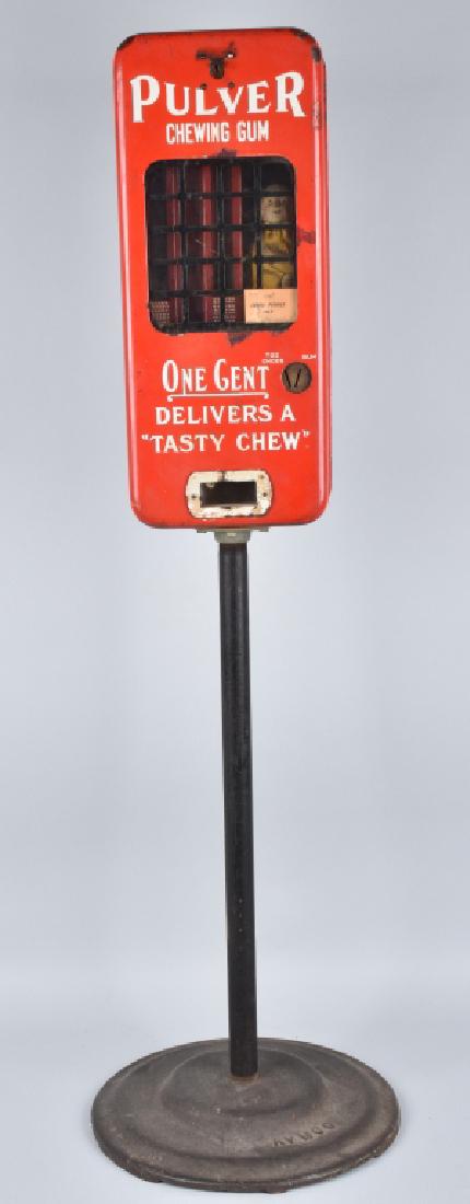 PULVER YELLOW KID 1c CHEWING GUM VENDING MACHINE (1 of 5)