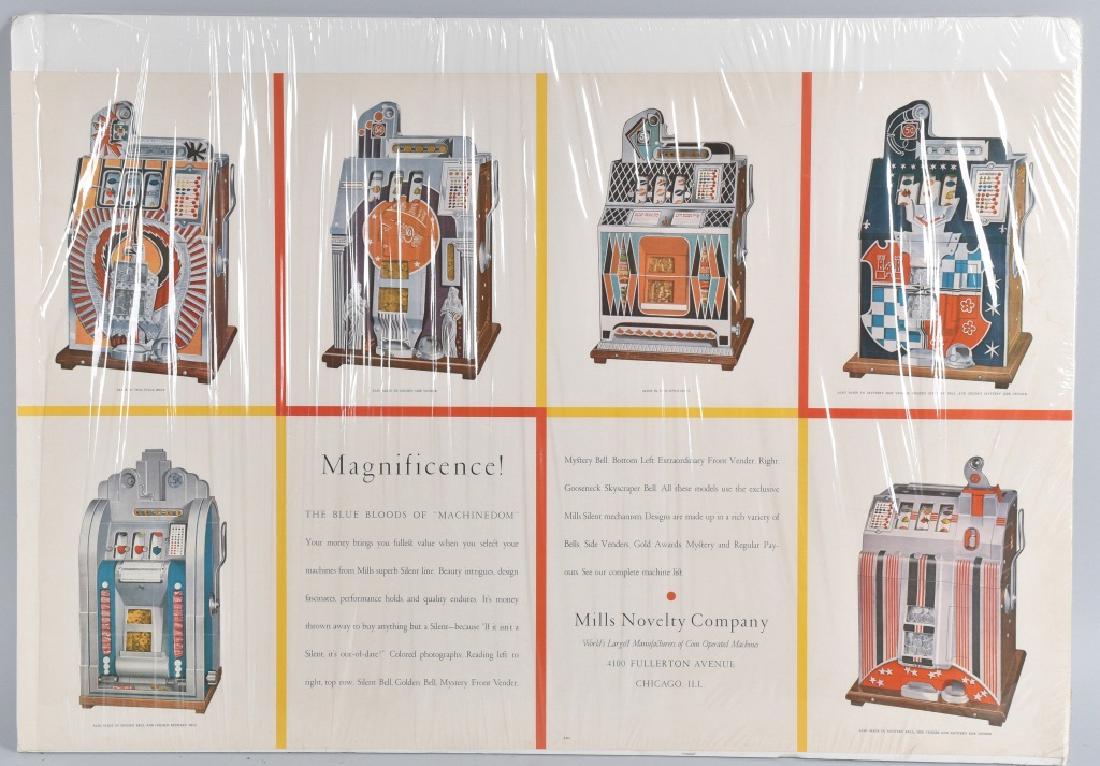 MILLS NOVELTY SLOT MACHINE ADVERTISING POSTER (1 of 6)