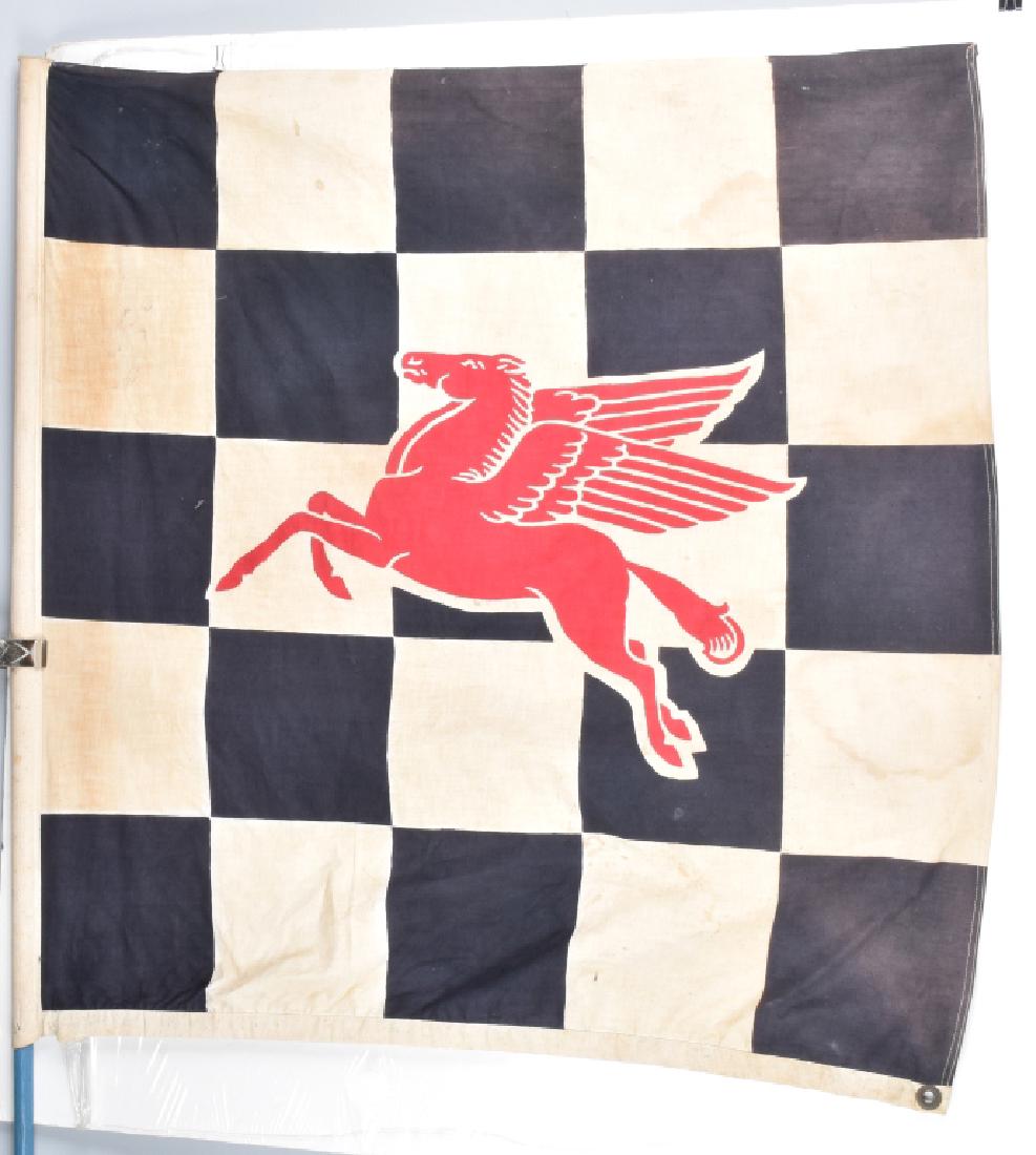 MOBIL OIL PEGASUS RACING CHECKER FLAG (1 of 3)