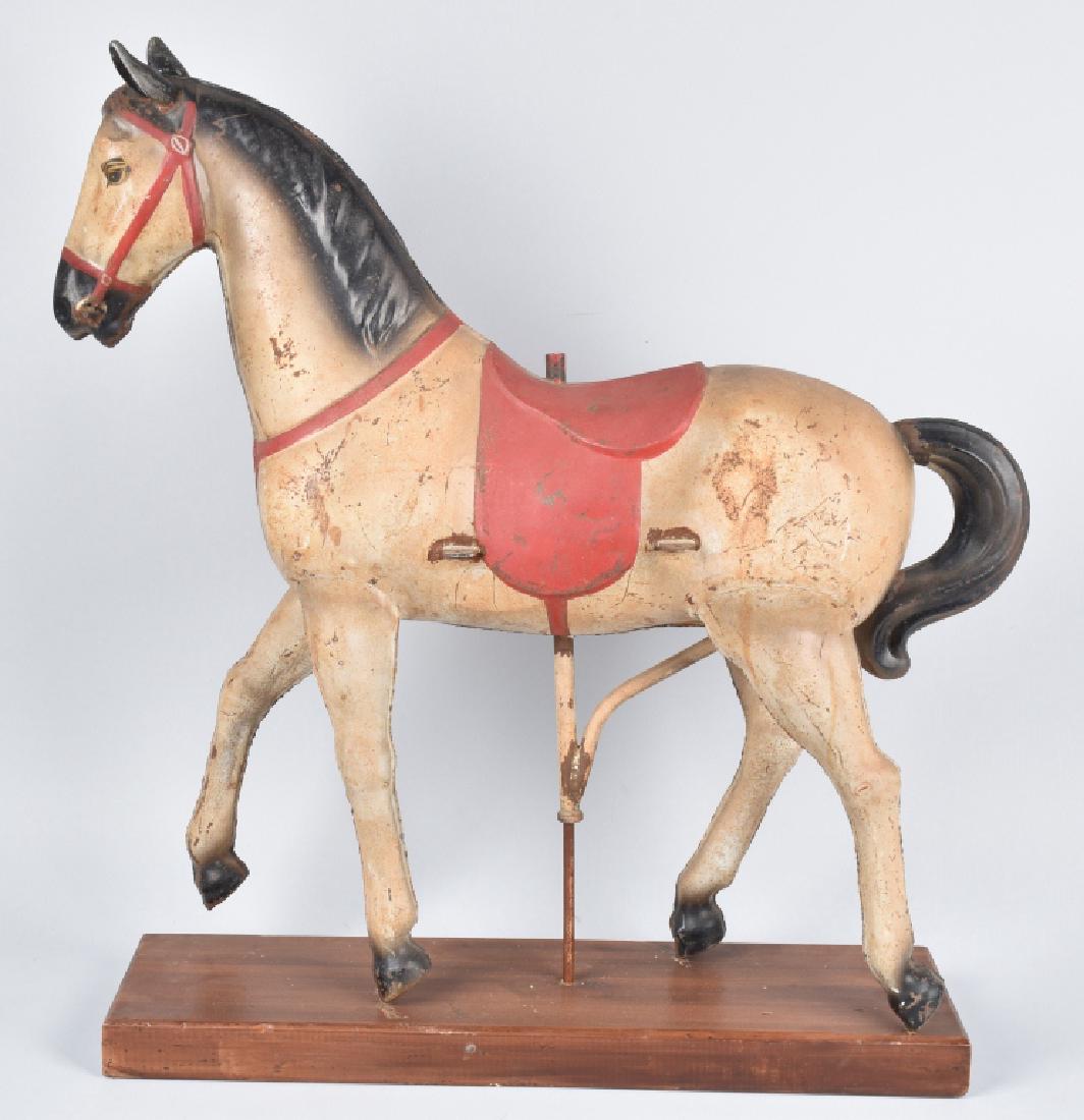 VINTAGE PRESSED STEEL HORSE WEATHER VANE (1 of 9)