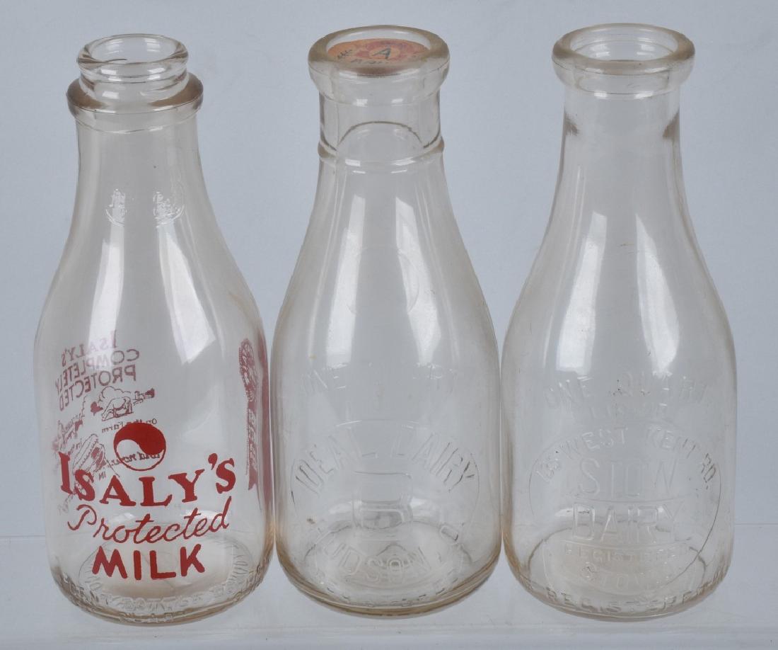 Lot of 3 VINTAGE MILK BOTTLES (1 of 6)