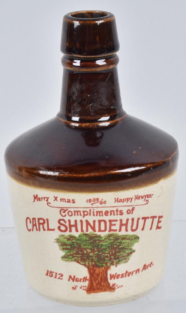 CARL SHINDEHUTTE MERRY X-MAS STONEWARE JUG (1 of 4)