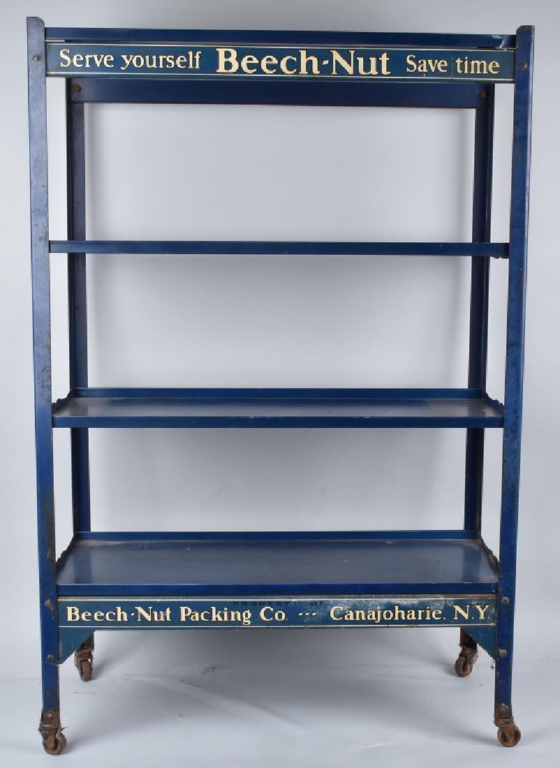 BEECH-NUT ROLLING STORE DISPLAY SHELF (1 of 6)