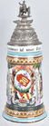 IMPERIAL GERMAN LITHOPANE REGIMENTAL STEIN