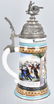 IMPERIAL GERMAN LITHOPANE REGIMENTAL STEIN - 3