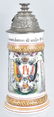 IMPERIAL GERMAN LITHOPANE REGIMENTAL STEIN