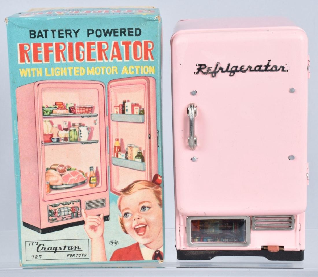 JAPAN Battery Op REFRIGERATOR MIB: New Old Stock never played with. Still in the box. 8" Near Mint