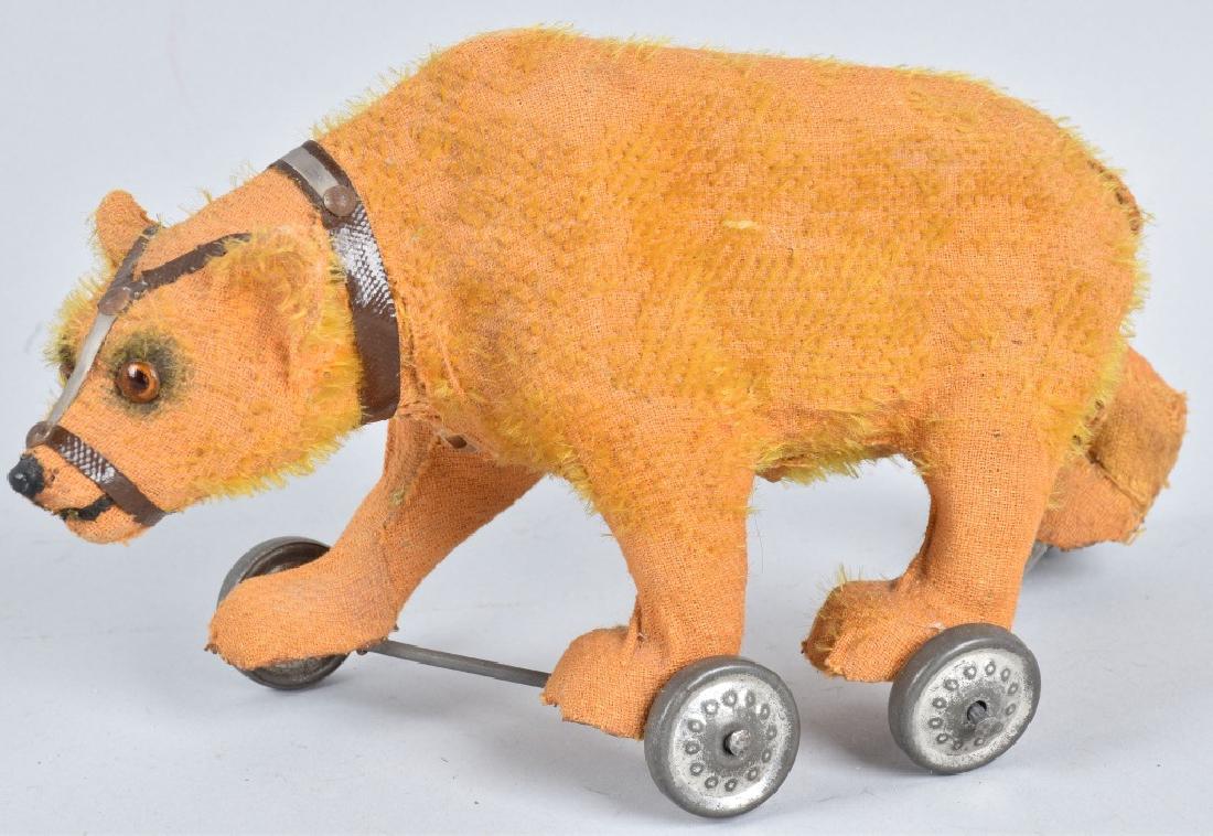 GERMAN MOHAIR BEAR ON WHEELS (1 of 5)