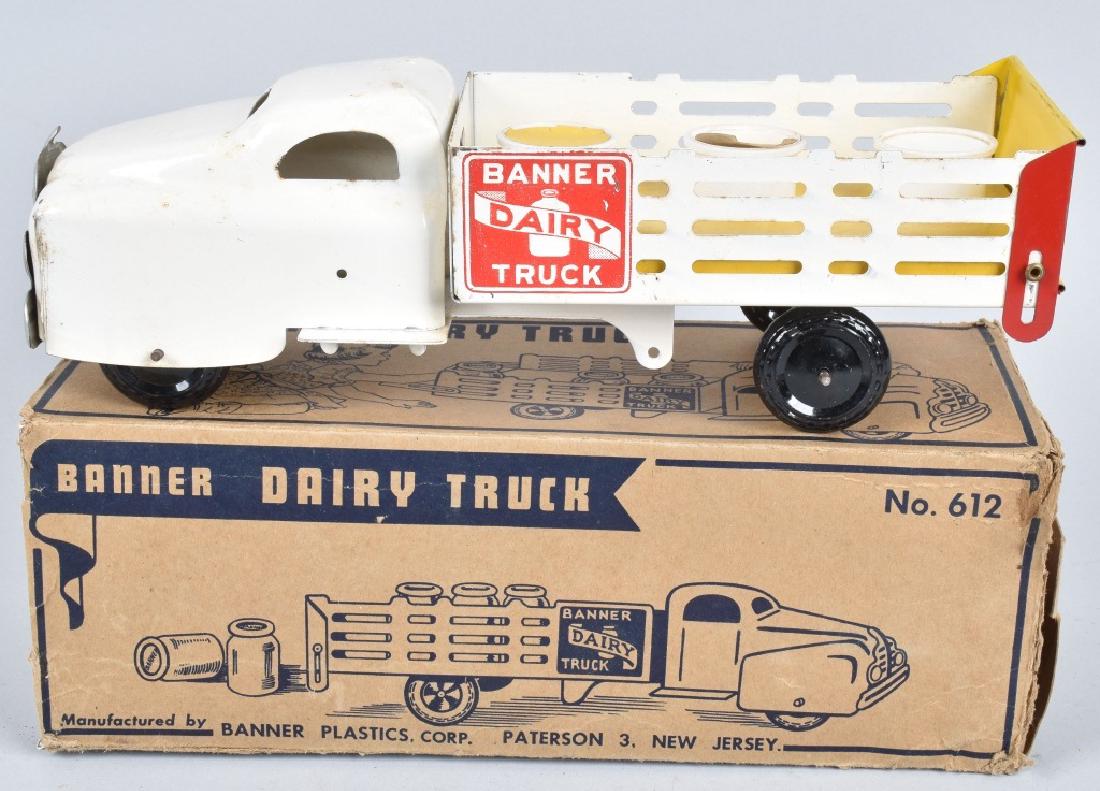 BANNER DAIRY TRUCK, WHITE, BOXED (1 of 11)