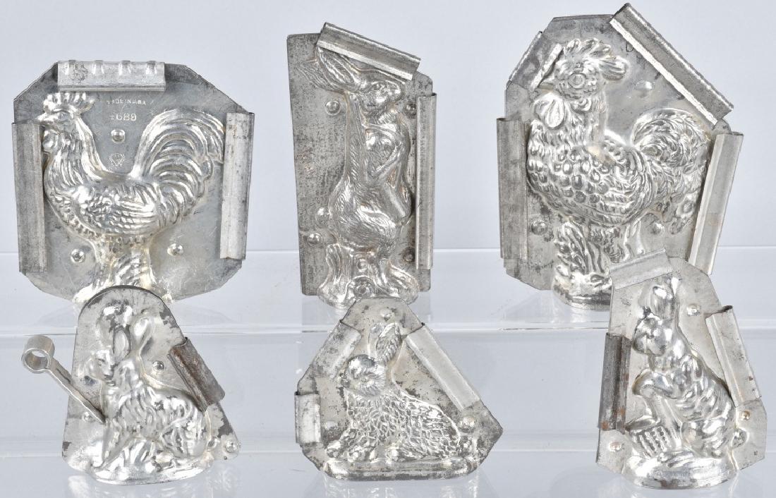 6-RABBIT and ROOSTER CHOCOLATE MOLDS (1 of 4)