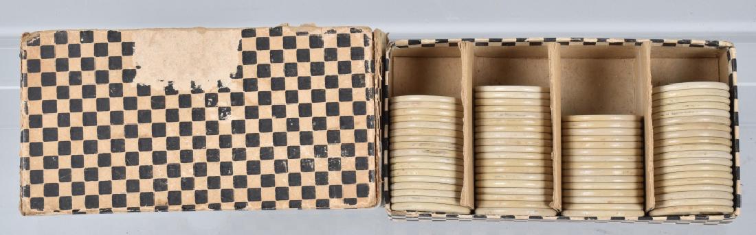 70-EARLY POKER CHIPS in ORIGINAL BOX (1 of 3)