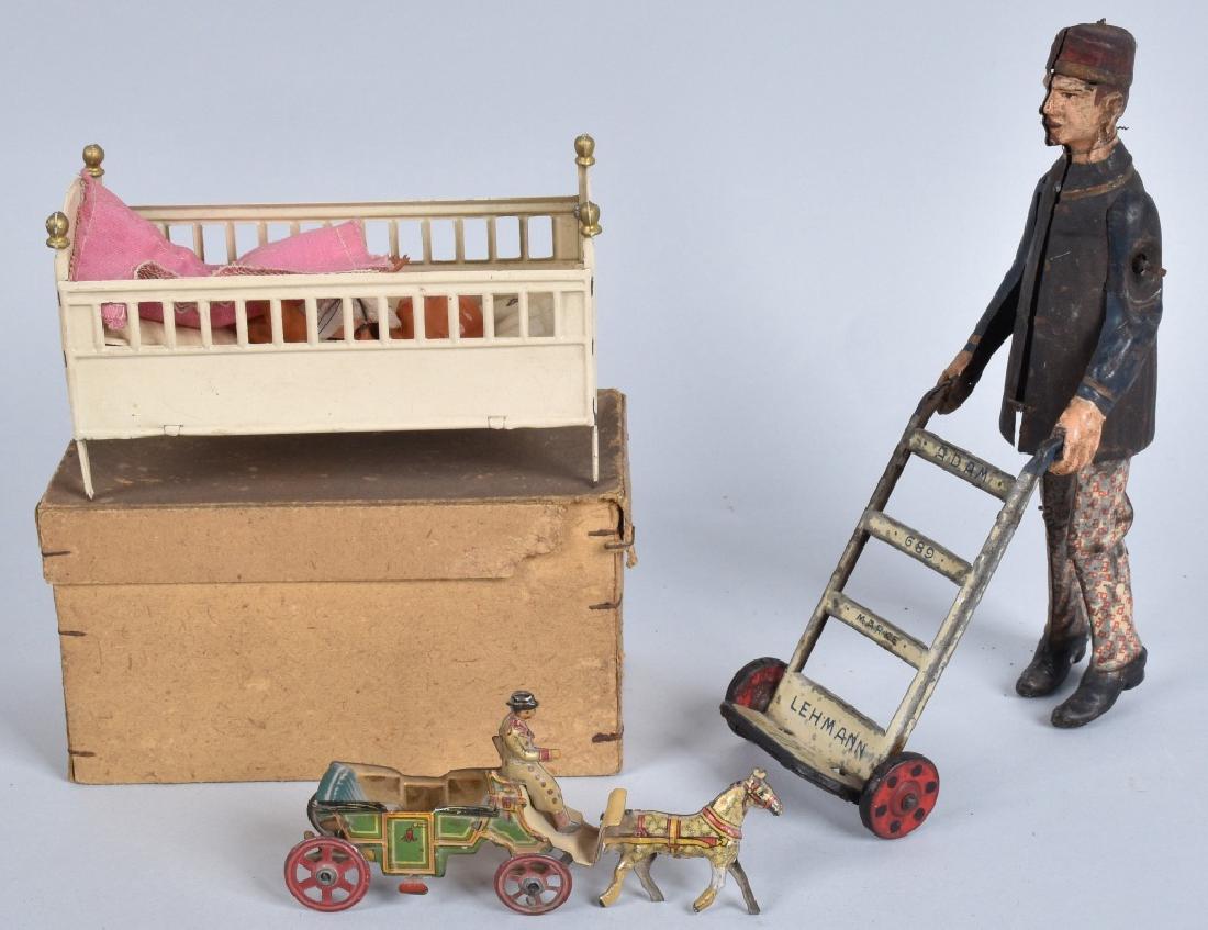 GERMAN TIN TOY LOT, LEHMANN, PENNY TOY and MORE (1 of 6)