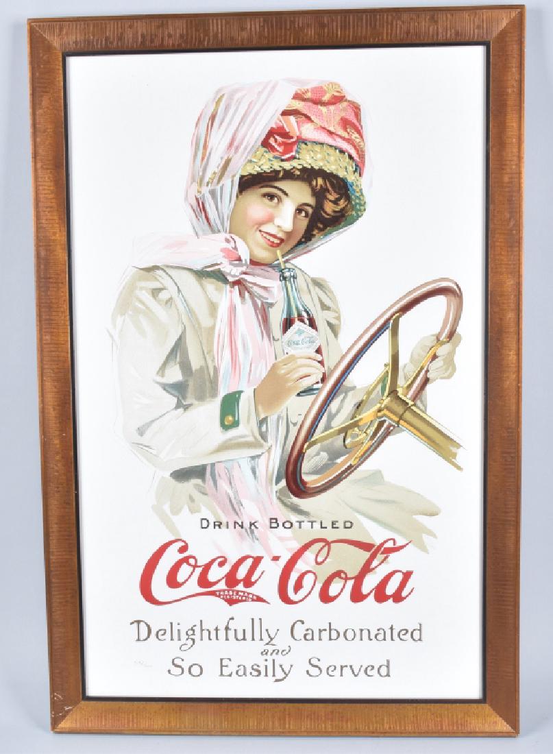 COCA COLA DUSTER GIRL PRINT 309/1500, FRAMED (1 of 4)