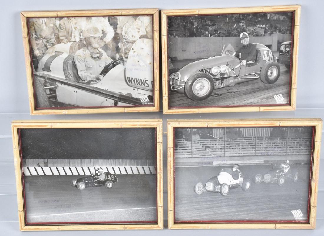 4-1949-1950 RACE CAR PHOTOS, FRAMED (1 of 5)