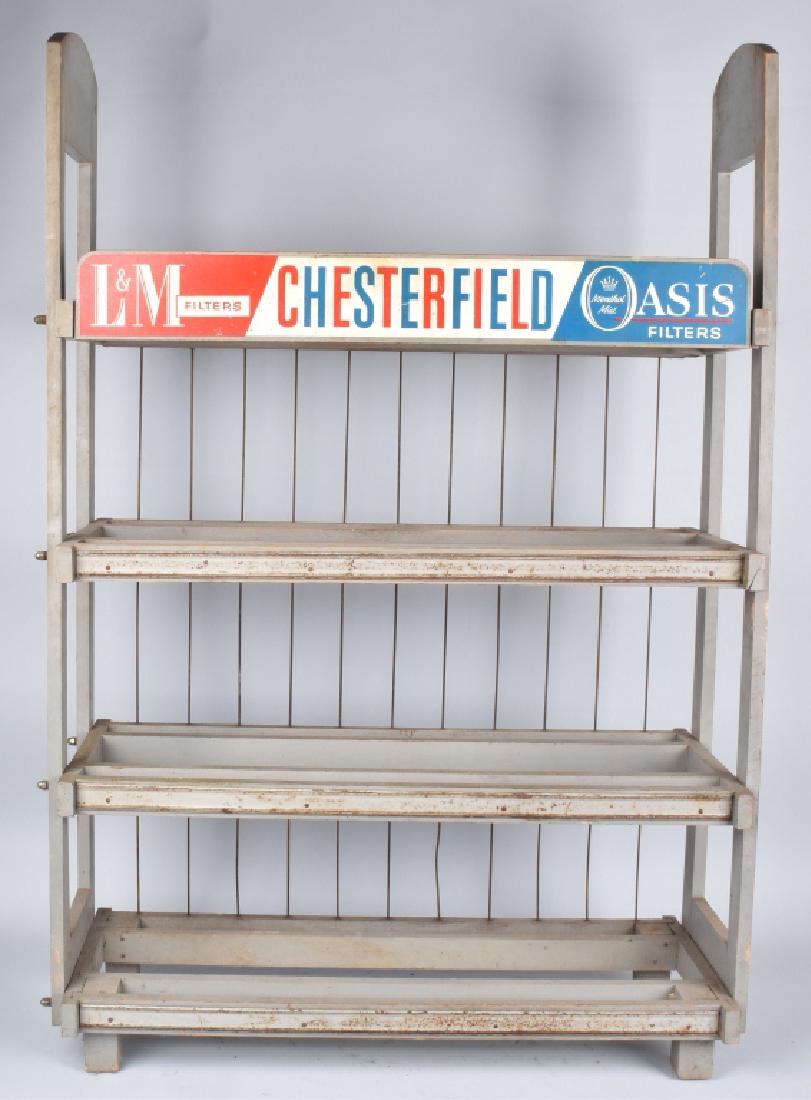 CHESTERFIELD WOOD CIGARETTE STORE DISPLAY (1 of 4)