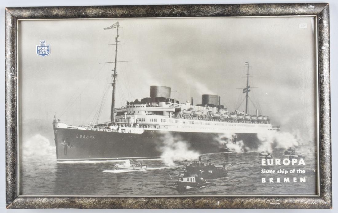 EUROPA NORTH GERMAN LLOYD SHIP SIGN (1 of 5)