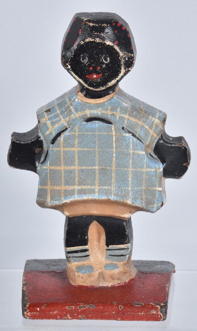 HUBLEY TOPSY BLACK DOLL. CAST IRON DOORSTOP (1 of 3)