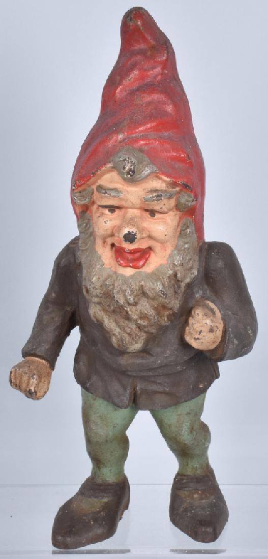 LARGE GNOME CAST IRON DOORSTOP (1 of 5)