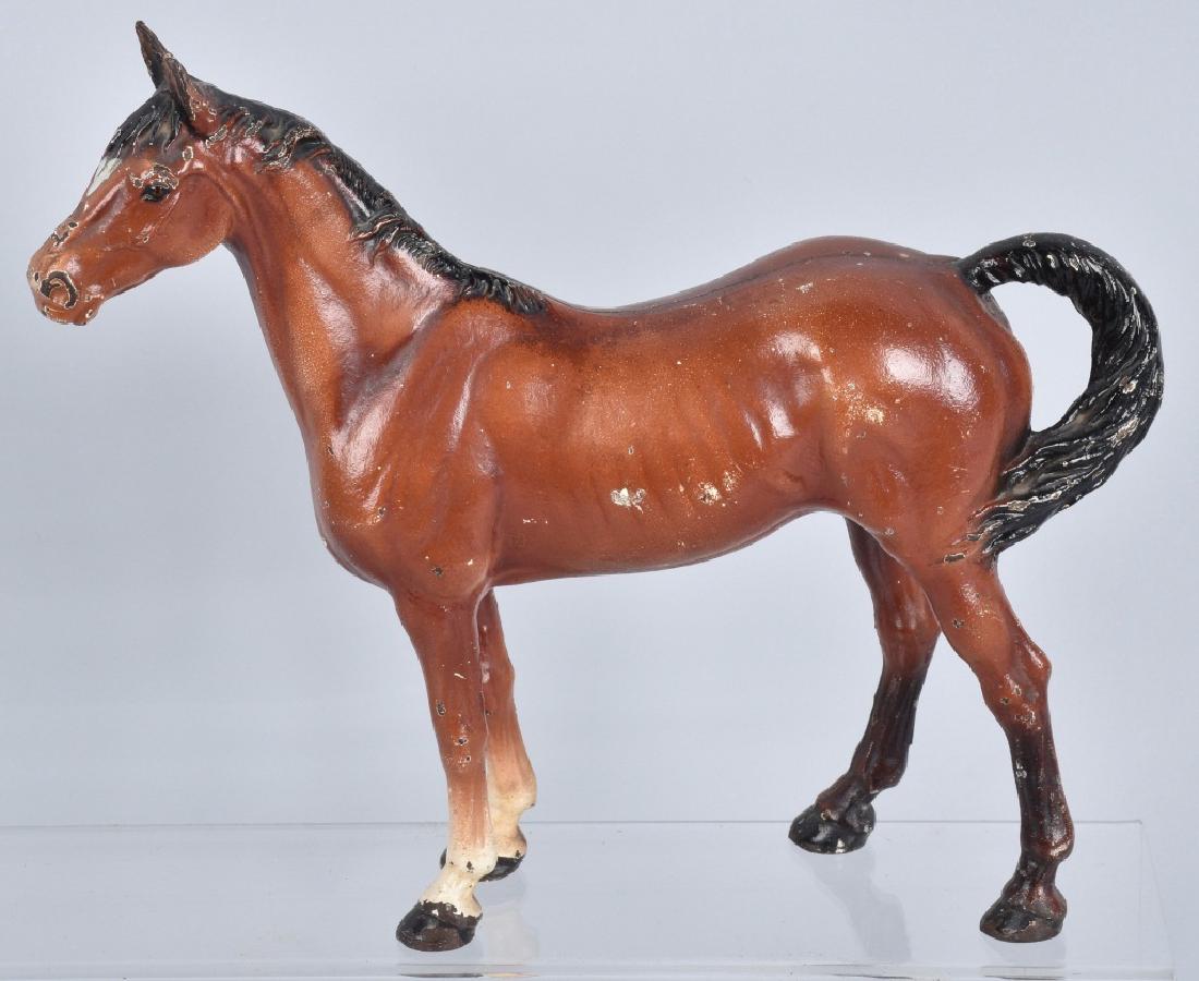 LARGE HUBLEY HORSE CAST IRON DOORSTOP (1 of 4)