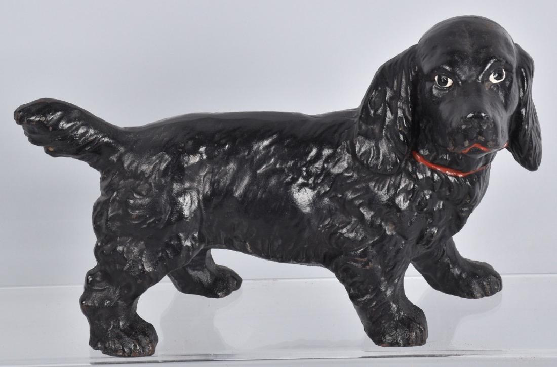 LARGE HUBLEY COCKER SPANIEL CAST IRON DOORSTOP (1 of 4)