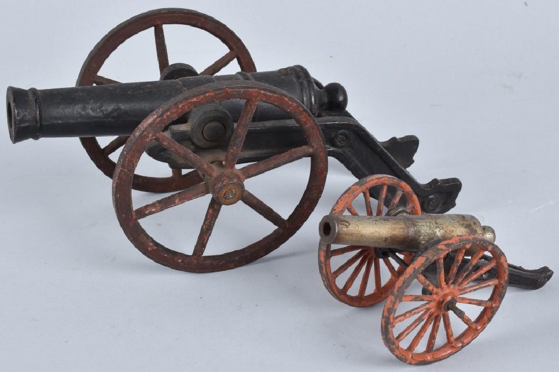 2- CAST IRON TOY CANNONS (1 of 5)