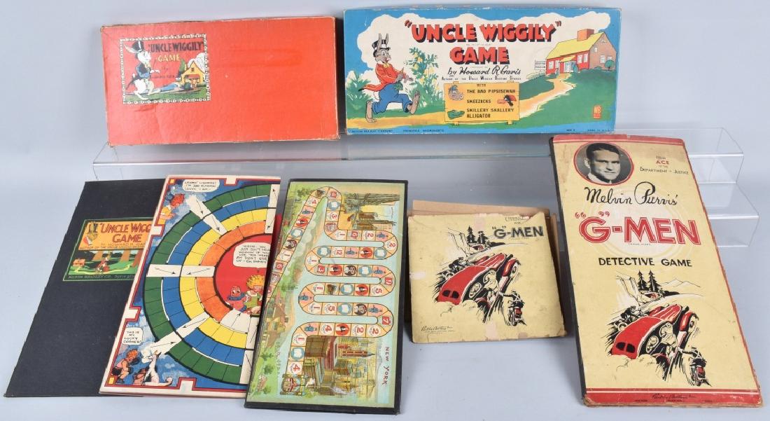 UNCLE WIGGILY & G-MEN BOARD GAMES (1 of 8)