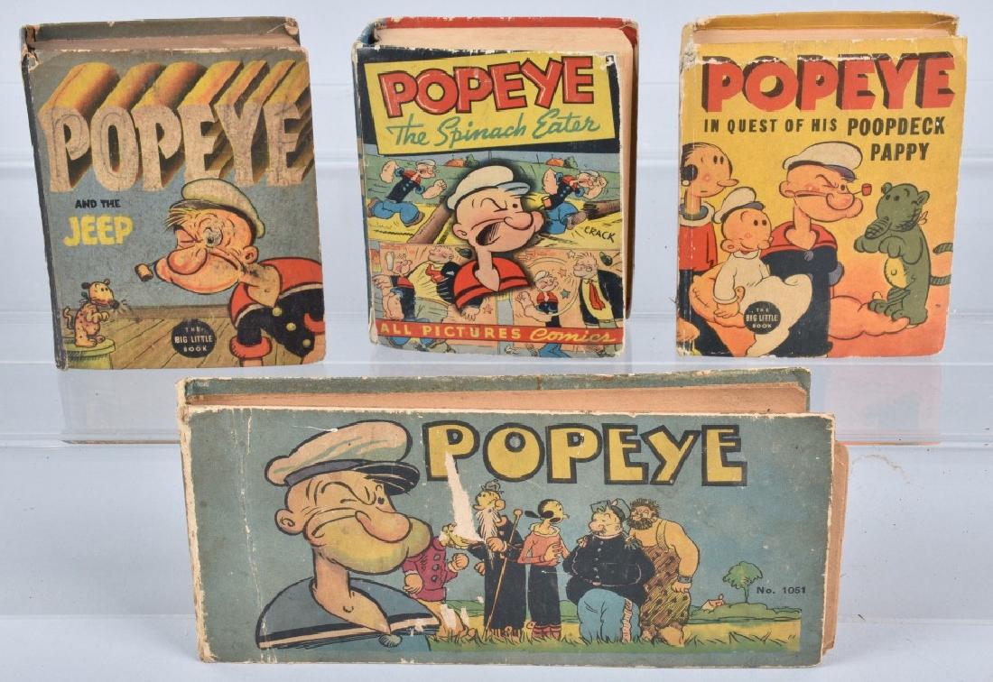4- POPEYE BIG LITTLE BOOKS: Nice lot of Popeye Books. Very Good