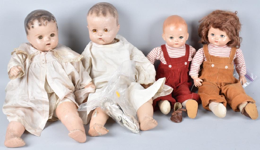 4- EARLY COMPOSITION DOLLS (1 of 5)