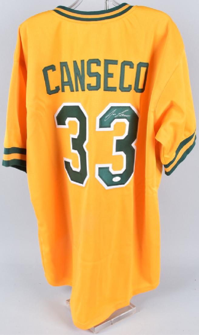 JOSE CANSECO ATHLETICS, AUTOGRAPHED JERSEY, COA (1 of 4)