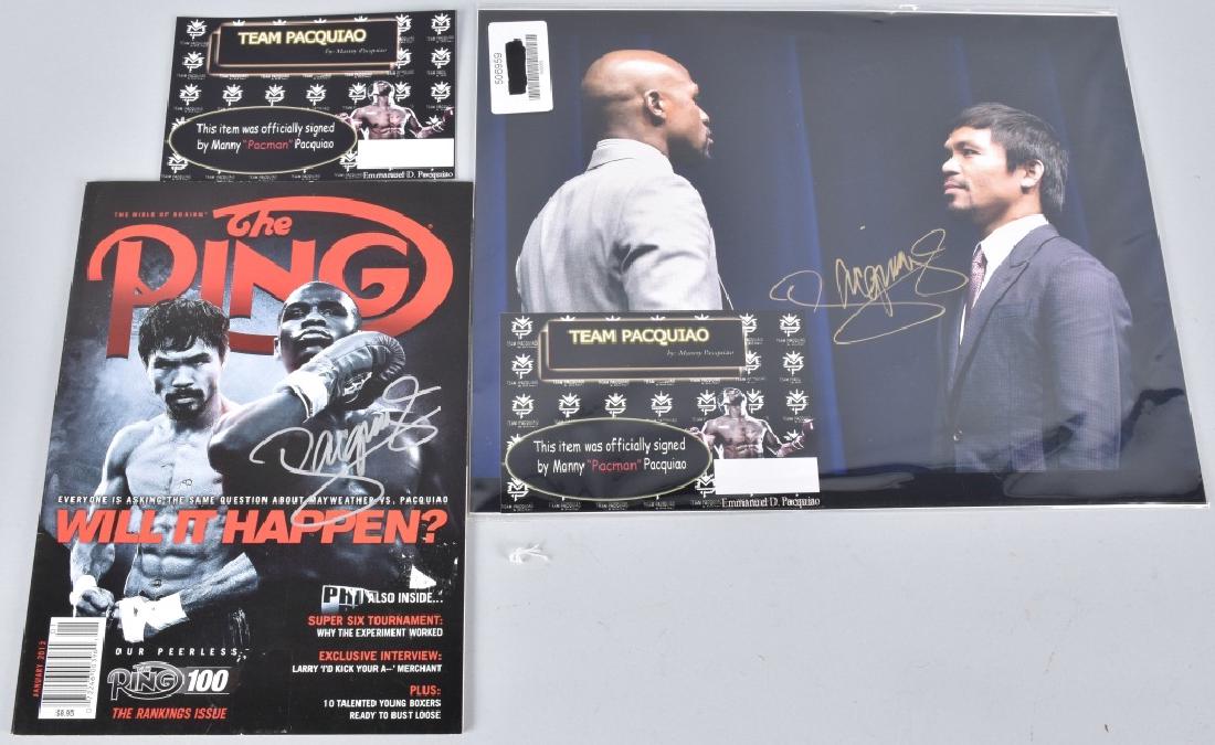 2-MANNY PACQUIAO AUTOGRAPHS, TEAM PACQUIAO COA (1 of 5)
