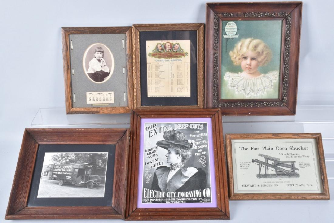 6-PAPER EPHEMERA ITEMS, ADVERTISING and MORE (1 of 5)