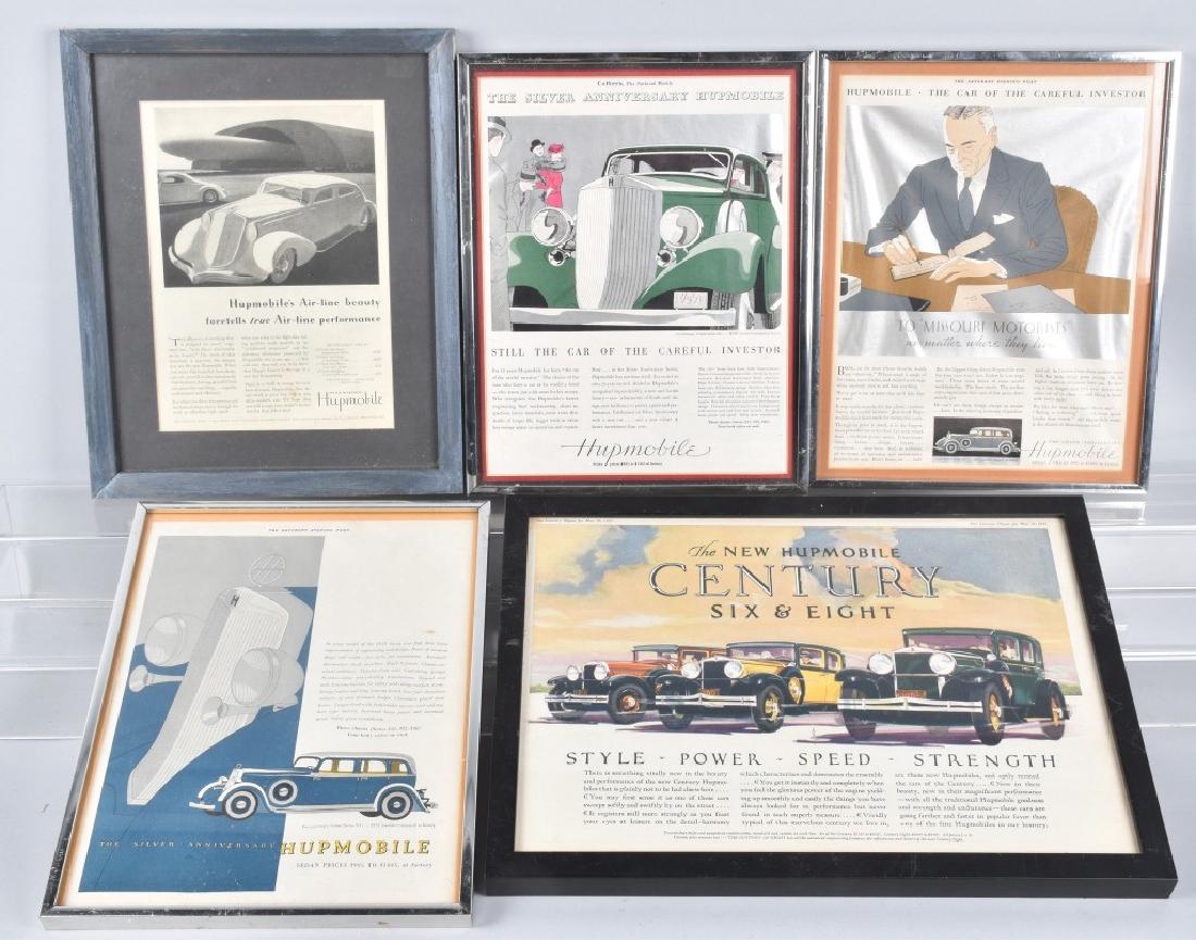 5- HUPMOBILE ADVERTISEMENTS, FRAMED (1 of 4)