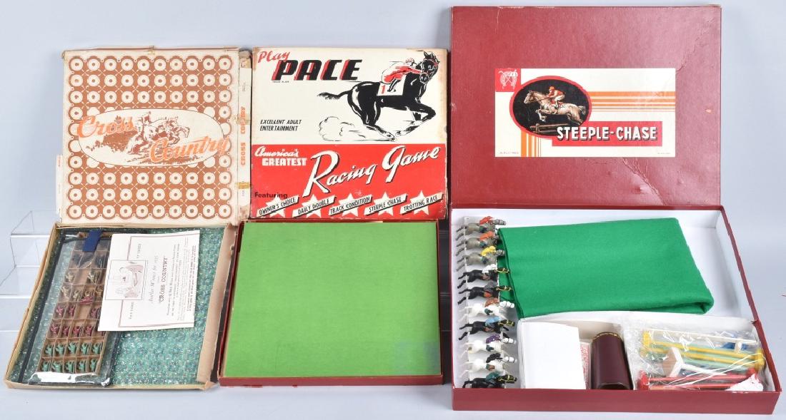3-VINTAGE HORSE RACE GAMES, BOXED (1 of 5)