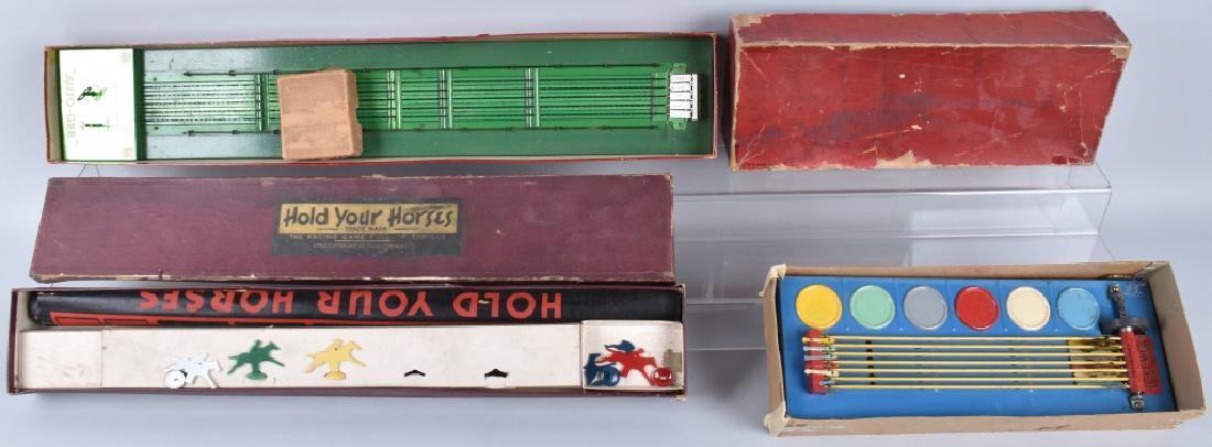 3-VINTAGE HORSE RACE GAMES, BOXED (1 of 6)