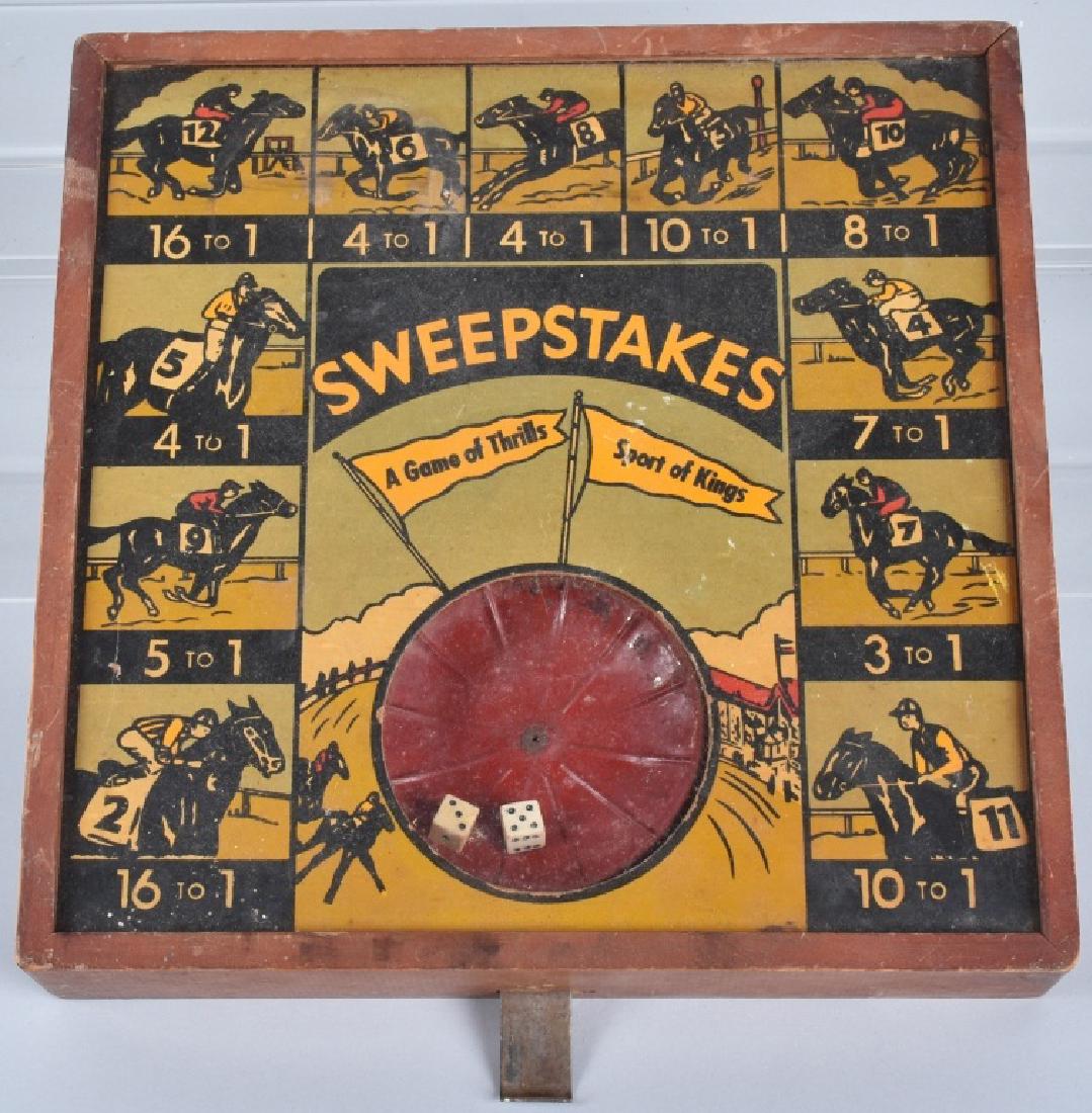 EARLY HORSE RACE MECHANICAL GAMES, BOXED (1 of 3)