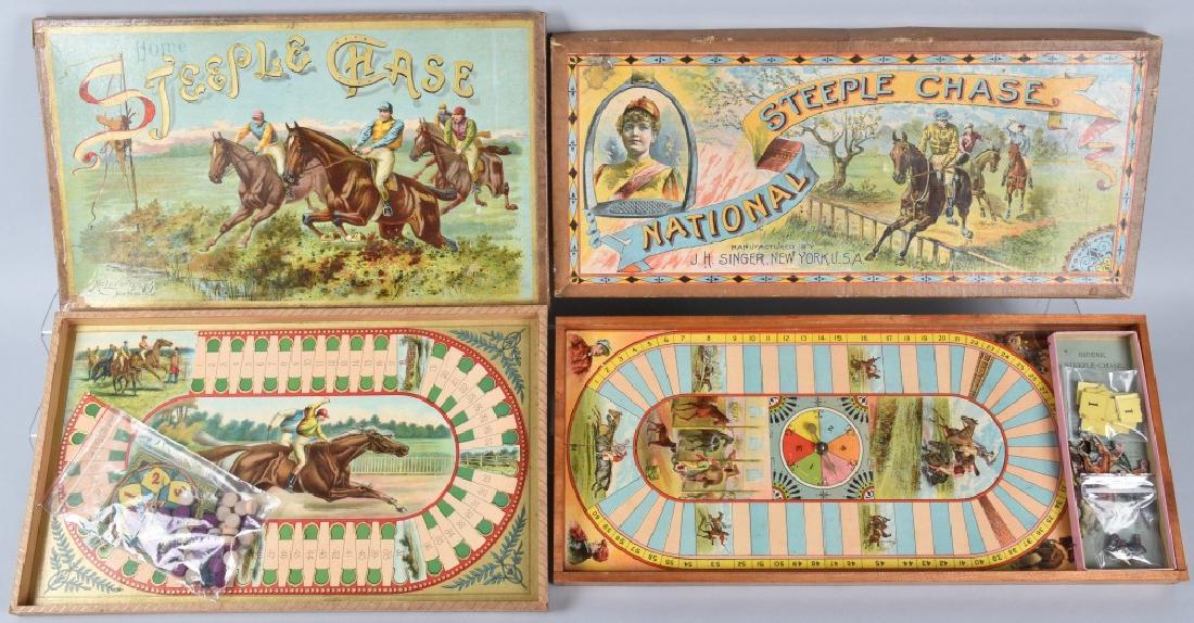 2-EARLY STEEPLE CHASE HORSE RACE GAMES (1 of 7)