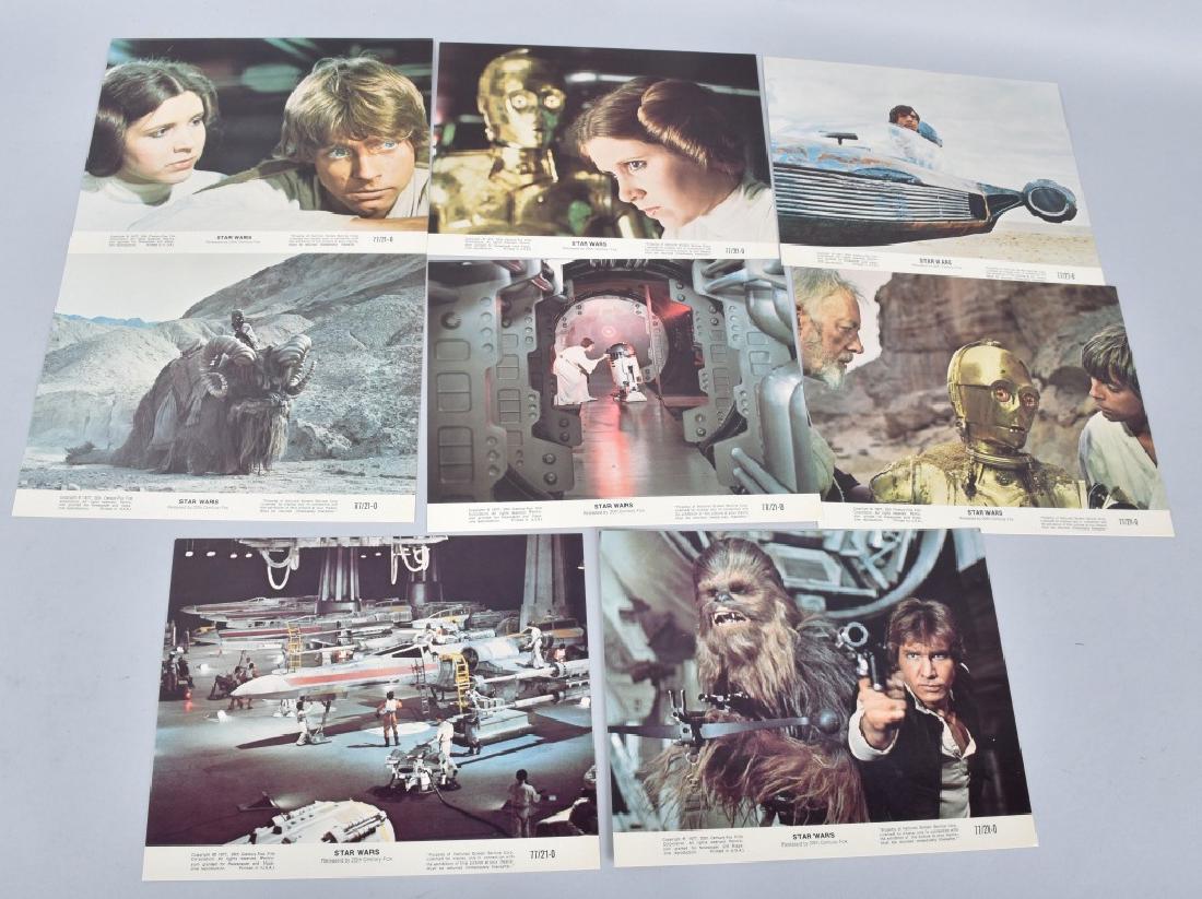1977 STAR WARS 1ST ISSUE MOVIE STILLS SET: Original First Issue Movie Stills Set of 8. All excellent condition. 10" Near Mint