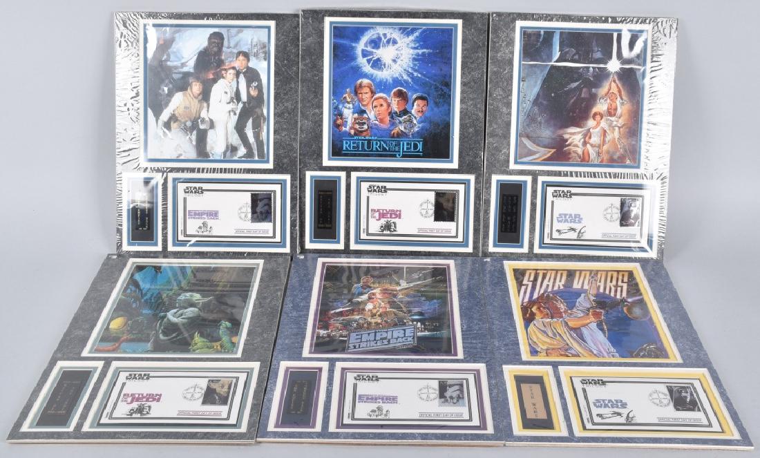 6- 1995 STAR WARS 1st DAY ISSUE STAMPS DISPLAYS (1 of 4)