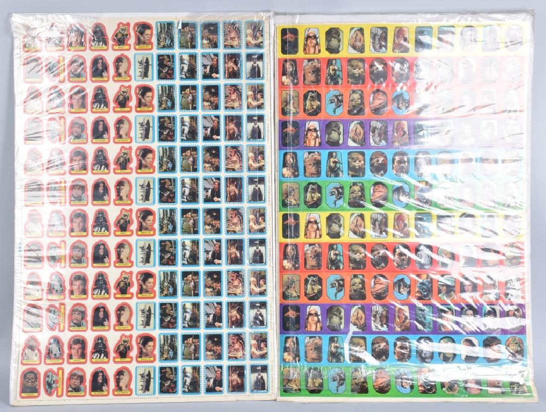 5- EMPIRE STRIKES BACK STICKER CARDS UNCUT SHEETS (1 of 9)