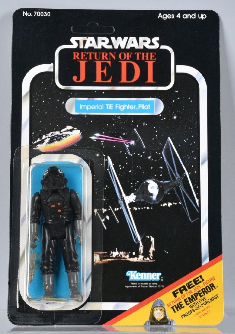 STAR WARS ROTJ IMPERIAL TIE FIGHTER PILOT 65C MOC (1 of 3)