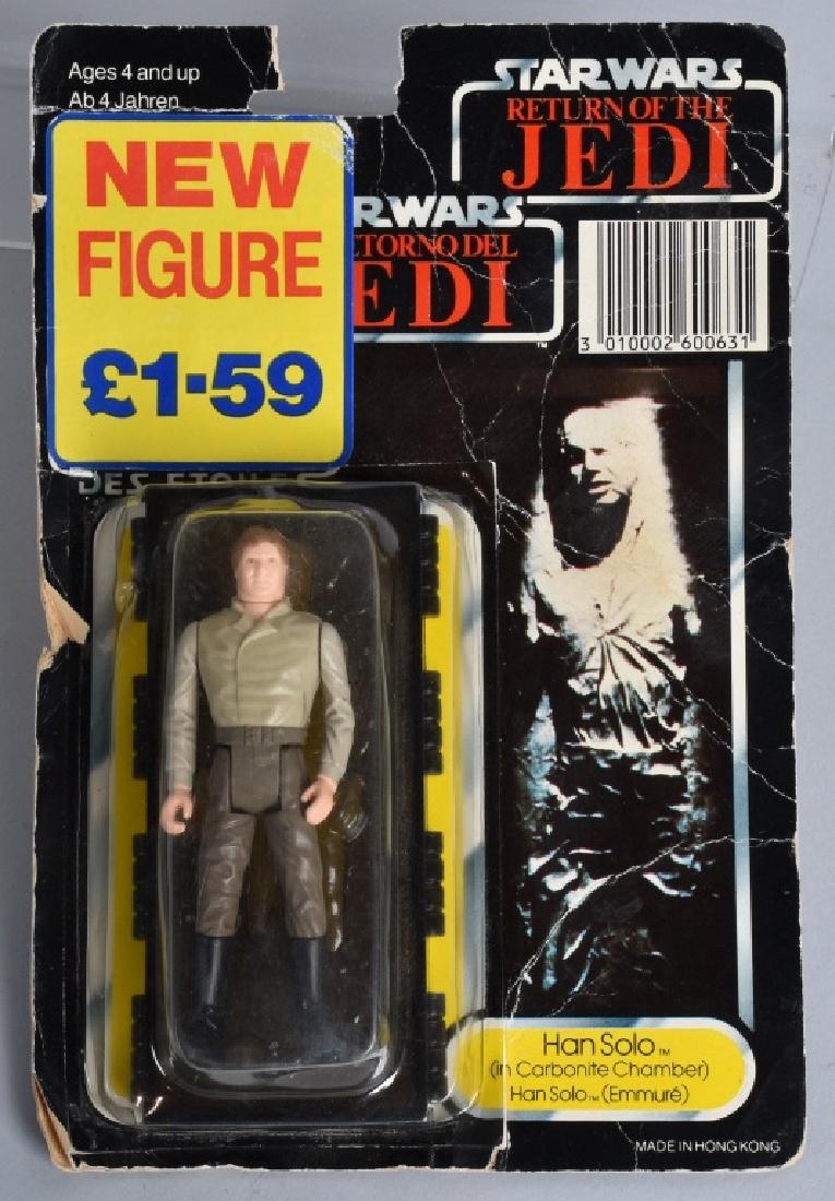 1983 STAR WARS TRI CARD HAN SOLO CARBONITE MOC (1 of 3)