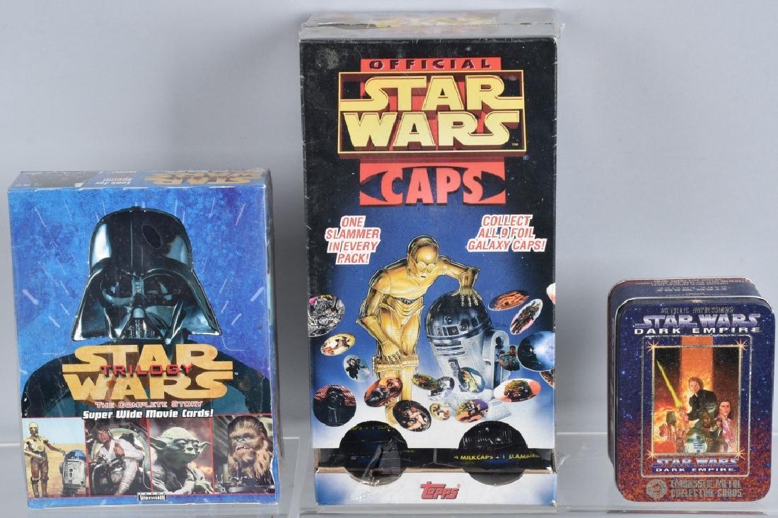 STAR WARS TOPPS CAPS & TRADING CARDS MIB (1 of 4)