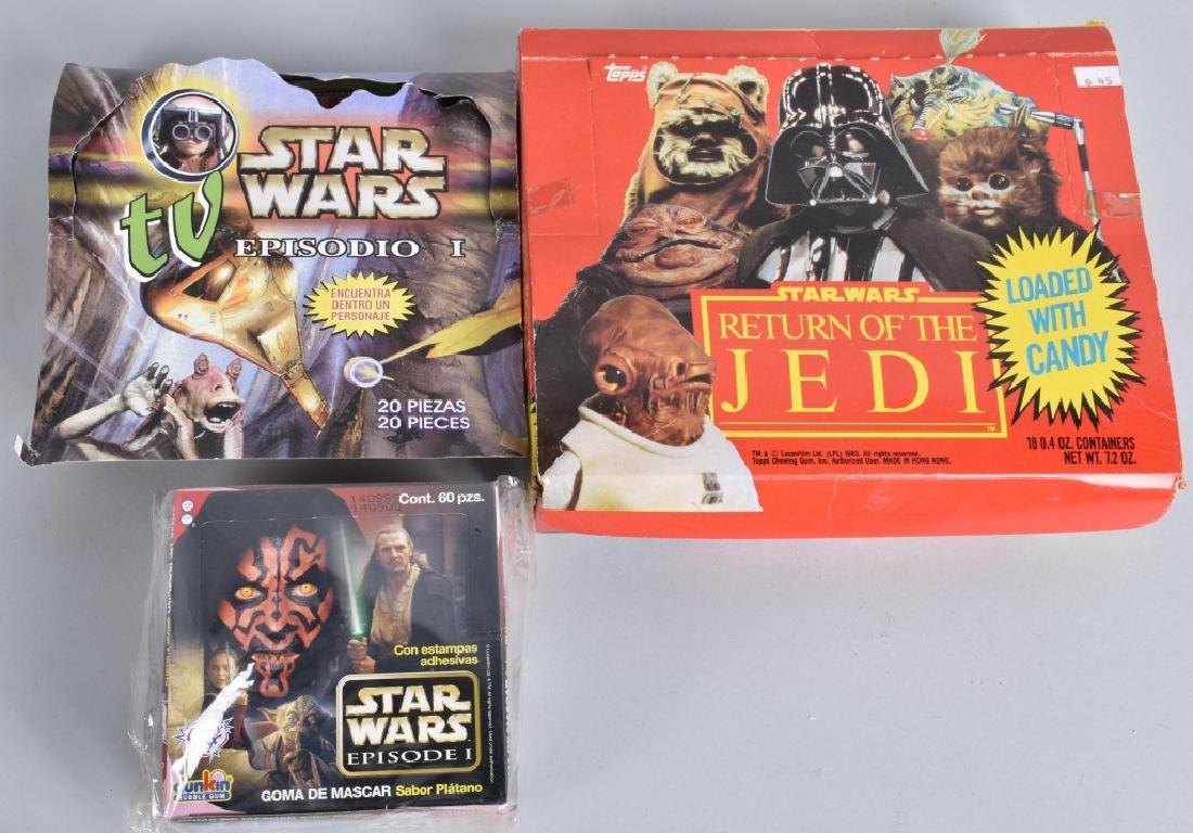 3 VINTAGE STAR WARS CANDY FULL STORE DISPLAY BOXES (1 of 5)