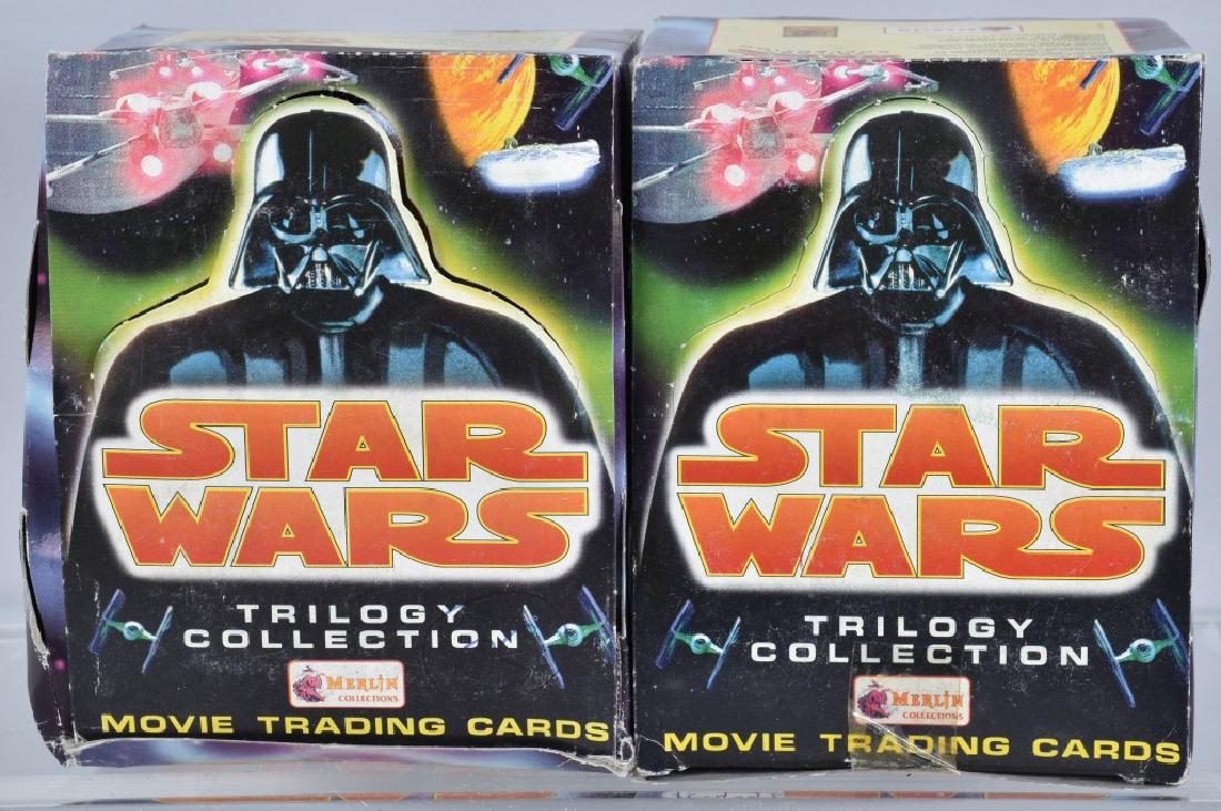 2- UK EDITION MERLIN STAR WARS TRADING CARD SETS (1 of 3)