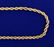 25 1/2 Inch Rope Style Neck Chain in 14k Gold - 2