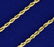 24 Inch Rope Style Neck Chain in 14K Yellow Gold - 2